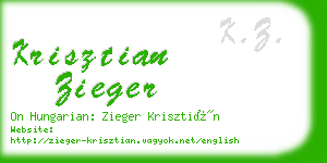 krisztian zieger business card
